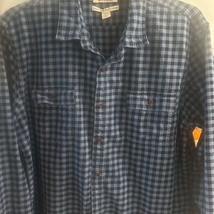 Goodthreads Navy and Black Plaid Shirt